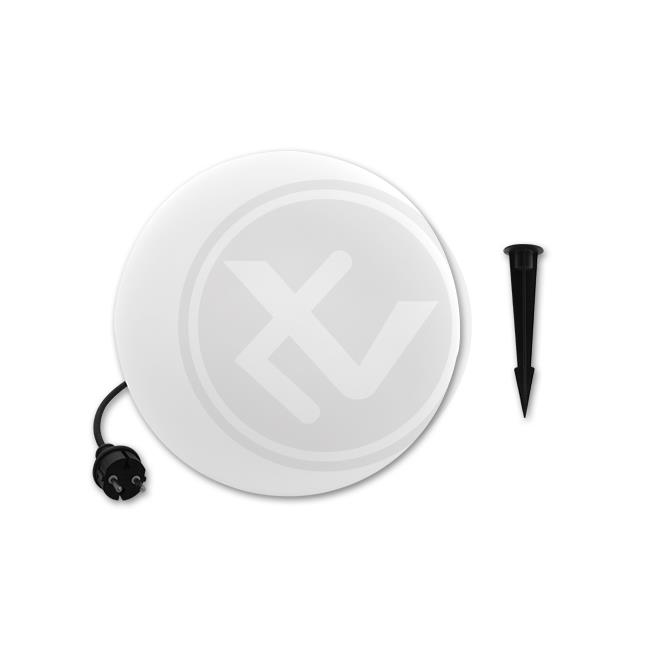 LED Gartenkugel Lampe E27 35cm weiß