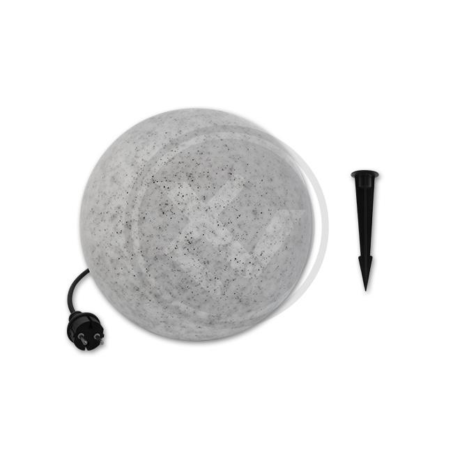 LED Gartenkugellampe E27 40cm Steinkugel Gartenkugel LED