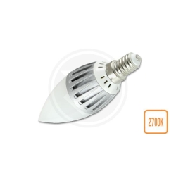 Żarówka LED E14 Ciepła 6W 10SMD 2835 230V silver.-17929