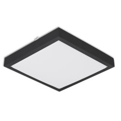 Plafon Solen 2xE27 kwadrat czarny-18597