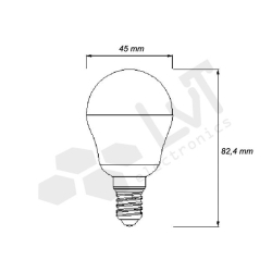 Żarówka LED E14 Ciepła 6W 11SMD 2835 230V.-20146