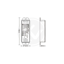 Sterownik LED RGB RF 12/24V 12A FUT037M-20295