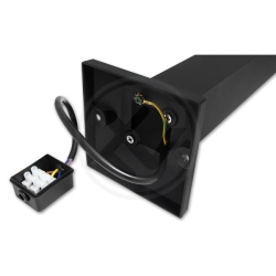 Lampa ogrodowa LED 7W Lora 50cm stojąca czarna-20752