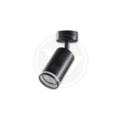 Kinkiet GU10 LED Ring 55mm ruchomy x1 czarny.-20801