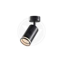 Kinkiet GU10 LED Ring 55mm ruchomy x1 czarny.-20802