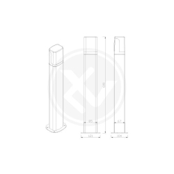 Lampa ogrodowa LED 7,5W Veroni 60cm stojąca.-21108