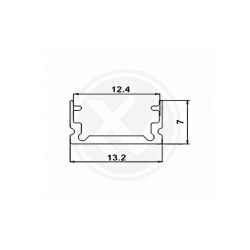 Profil Led Masterled slim 2m anodowany-22283