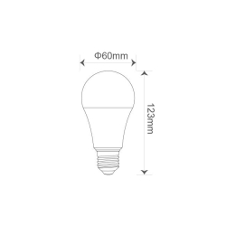 Żarówka LED E27 czujnik mikrofalowy A60 3000K 11W-22565