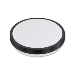 Plafon Solen 2xE27 okrągły czarny czujnik mikr DIP-22673