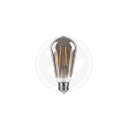 Żarówka LED E27 Filament ST64 2200K 6W dym-22692