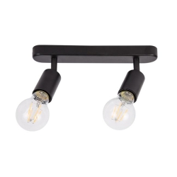 Kinkiet E27 LED Eos ruchomy x2 czarny.-23149