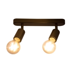 Kinkiet E27 LED Eos ruchomy x2 czarny.-23150