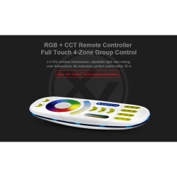 Pilot RGB+CCT RF 4-strefy dotykowy MLT092-23250