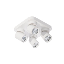 Kinkiet GU10 LED Timo ruchomy x4 biały kwadrat.-23281