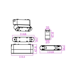 Podstawka Luxo 48V do Linea  6W biała-23496