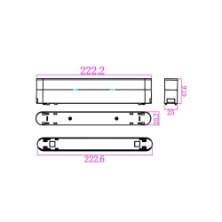 Podstawka Luxo 48V do Linea 12W czarna-23497