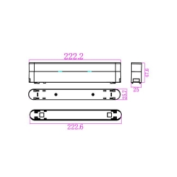 Podstawka Luxo 48V do Linea 12W biała-23498