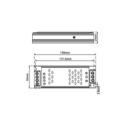 Zasilacz LED Luxo 48V 100W-23502