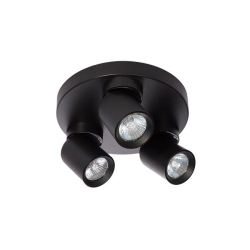 Kinkiet GU10 LED Timo ruchomy x3 czarny okrągły.-23706