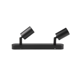 Kinkiet E27 LED Eos ruchomy x2 czarny.-23872
