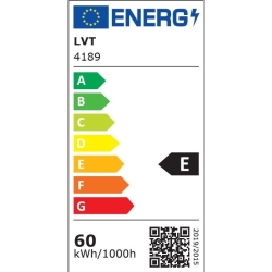 Panel LED nastropowy 600*600*38mm 60W czarny-24930