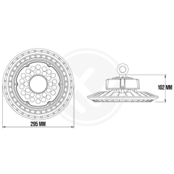 Lampa High bay ASp-150W 5000K-25044