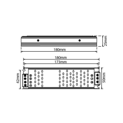 Zasilacz LED Luxo 48V 200W-25374