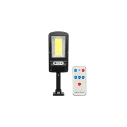 Lampa LED solarna slim COB czujnik PIR pilot uchwt-25748