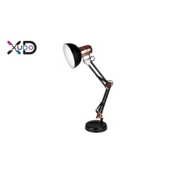 Lampa biurkowa kreślarska E27 czarn+złoto-26072