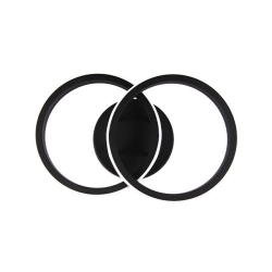 Żyrandol LED Nebula Lyra 28x18x9cm 13W czarny.-26512