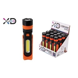 Latarka LED 3W COB + 3W LED 3xAAA-26526