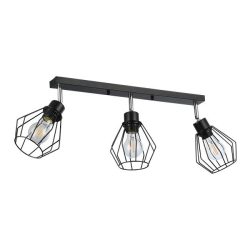 Kinkiet E27 LED Otto ruchomy x3 czarny.-27982