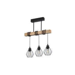 Oprawa wisząca E27 Otto x3 50cm czarny-28354