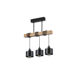 Oprawa wisząca E27 Elza x3 50cm czarny + WD-28356