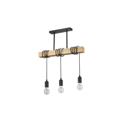 Oprawa wisząca E27 Nido x3 50cm czarny + WD-28358