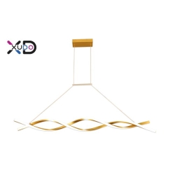 Żyrandol LED 37W 120cm 4000K złoty-28437
