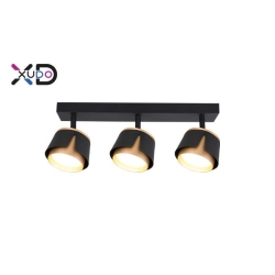 Kinkiet GX53 LED x3 czarny+złoty-28499