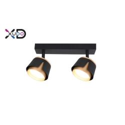 XD-IK282B Kinkiet GX53 LED x2 czarny+złoty-28503