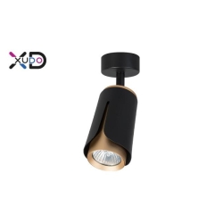Kinkiet GU10 LED x1 czarny+złoty-28514