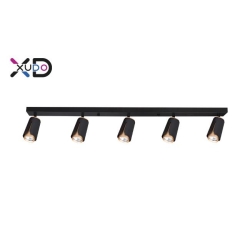 XD-IK265B Kinkiet GU10 LED x5 czarny+złoty-28515