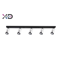 Kinkiet GU10 LED x5 biały+czarny-28516