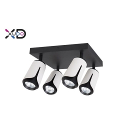 Kinkiet GU10 LED x4 biały+czarny kwadrat-28517