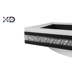 Żyrandol LED 46W 40x40cm 4000K czarny-28676