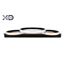 XD-LA125 Żyrandol LED 25W 58x26cm 4000K czarny-28697