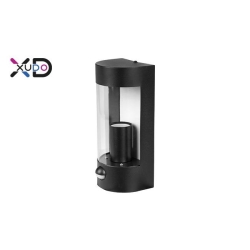 Kinkiet E27 LED IP44 PC czarny PIR-28722