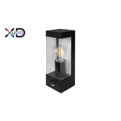 Kinkiet E27 LED IP44 PC PIR czarny-28728