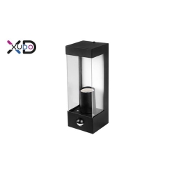 Kinkiet E27 LED IP44 PC PIR czarny-28729