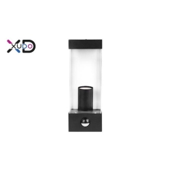 Kinkiet E27 LED IP44 PC PIR czarny-28730