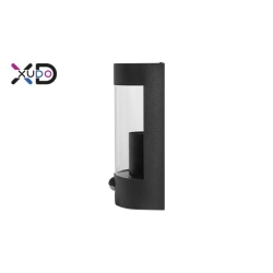 Kinkiet E27 LED IP44 PC czarny PIR-28769