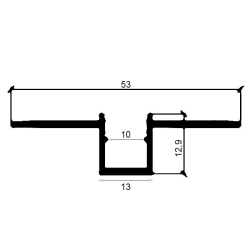 Profil Led Masterled GK 10mm 2m anodowany-28982